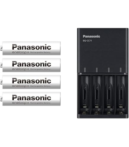 Amazon | パナソニック エネループ 充電器セット 単4形充電池 4本付き